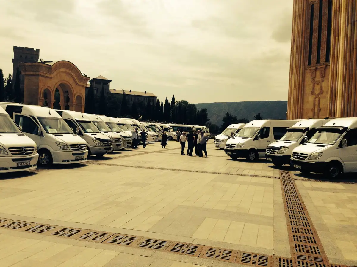 Transport for the funeral of Eduard Shevardnadze